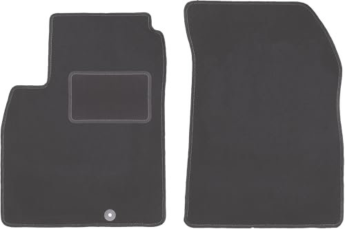 Wielganizator Automatte – Passend für Nissan Micra K13 Schrägheck 2010-2016 – Velours – Autozubehör - Auto Fußmatten – Fußmatte Auto – 2-teilig - Graphit