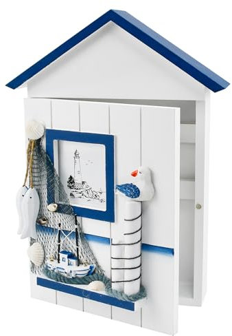 SLTAXAR Armoire à Clés Decorative Porte Clef Mural Bois Boîte à Clés Decorative Boîte à Clés Murale Boite a Clefs Murale Design Armoire à Clés Murale Armoire à Clés Murale Décorative pour Clés