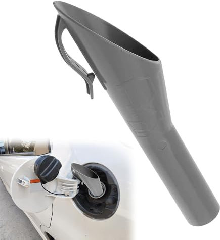 1PCS Plastic Emergency Petrol Funnel - Portable Capless Diesel Funnel for Car, Ford (Grey) - 1833948, 1782177