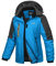Libin Winterjacke Damen Warm Skijacke Outdoor Sportjacke Wanderjacke Damen Wasserdicht Atmungsaktiv Fleece Dicke Gefüttert Übergangsjacke Reitjacke mit Abnehmbarer Kapuze Blau, S