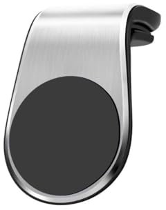Bqieai Porte Telephone Voiture, pour Audi A1 A3 A4 A5 A4L A6L A7 Q3 Q5 Socles Grille Aération 360° Rotation Anti Vibration Réglable Car intérieurs Accessoires,C/Silver