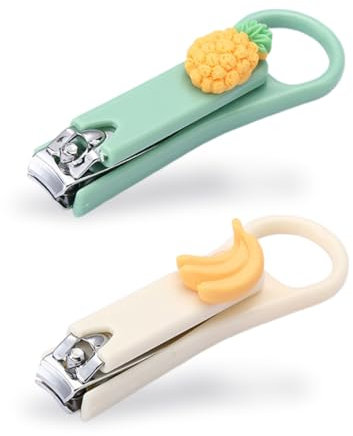Paquet de 2 coupe-ongles de dessin animé, coupe-ongles pour enfants en acier inoxydable, coupe-ongles professionnel, coupe-ongles de petite taille, coupe-ongles pour manucure et pédicure