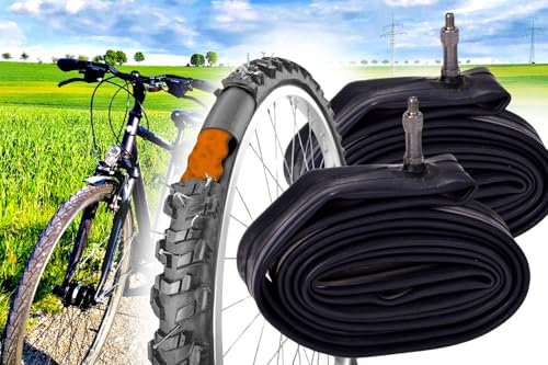 2X Selbstreparierender Fahrradschlauch 1 5/8 x 1 3/8 x 28 Zoll, 37-622 Schlauch, Pannensicher, Gel-Füllung, Selbstdichtend, Fahrradventil DV 40mm, Pannenschutz, unkaputtbar
