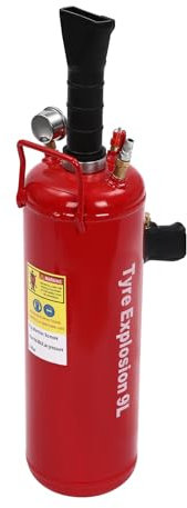 Inflator Reifen 9L Professioneller Reifenfüller Reifen Schockfüller Airbooster, mit Glicerinmanometer für auto Motorrad Fahrrad PKW LKW. Max 8 Bar