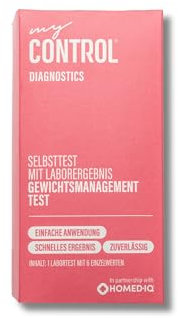 my Control Diagnostics Selbsttest mit Laborergebnis - Gewichtsmanagement (Blutzucker (HbA1c), Cholesterin- und Lipidwerte, TSH-Werte) - Einfaches Testen für Zuhause