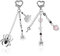 Pack De 2 Porte-Clés Pendentif Araignée, Porte-Clés De Style Punk, Porte-Clés À La Mode, Porte-Clés De Style Créatif