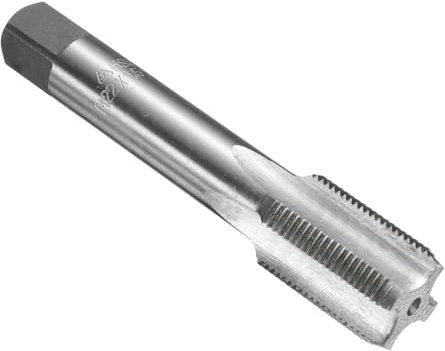 sourcing map Taraud inférieur à main M22 x 1,5 H2 Filetage métrique Tarauds de filetage en acier rapide HSS6542 Flûtes droites Outil de taraudage à vis