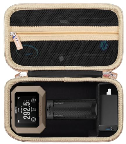 Case for Garmin Xero C1 Pro Chronograph with Mesh Pocket Fits Cable Adapters Tripod (Case Only) (Black)