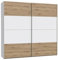 Homely | Armario de Puertas correderas DOMY 220 | Acabado Laminado sintético Color Blanco Mate | Medidas 220x61,2. Altura 210 cm. | Diseño Funcional