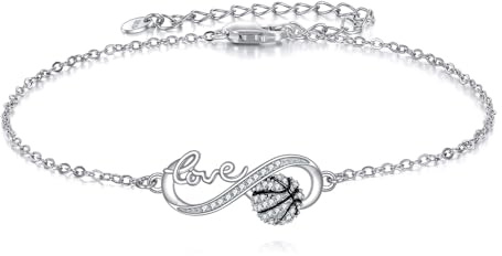 ONEFINITY Baseball/Basketball/Volleyball Armband Sterling Silber Armbänder Sport Schmuck Geschenk für Damen Frauen Mütter
