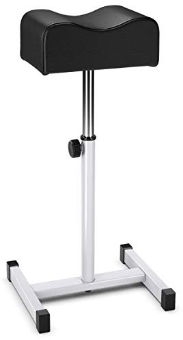 FANTASK Repose-Pieds réglable en Hauteur de 45 à 65 cm, Tabouret de pédicure, pour Soin des Ongles dans Les Salons et spas, Noir