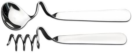 Küchenheld Set di 2 cucchiai per miele e marmellata, in acciaio inox, con spirale per miele e cucchiaio per marmellata, antiruggine, lavabili in lavastoviglie, con gancio per bicchieri e tazze