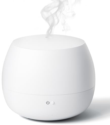 Aroma Diffuser, Aromatherapie Raumduft Ultraschall Diffusor 100ml mit Automatischer Abschaltfunktion,BPA-Free Aromatherapie Düfte Humidifier für Raum,Büro,Yoga,Spa(Weiß)