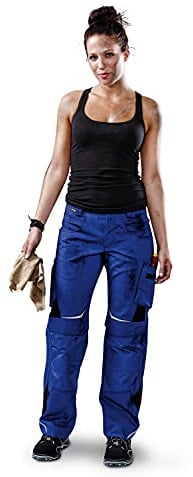 KÜBLER Workwear | Pulsschlag Arbeitsdamenhose HIGH | kbl.blau/schwarz | Größe 50