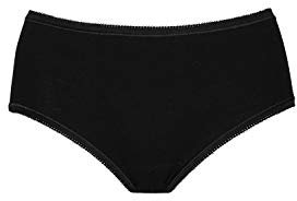 Dilling Merino Slip für Damen - Unterhose aus Bio Wolle Schwarz 46