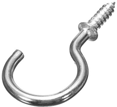 Fort Fasteners Cup Hooks, Shouldered 25mm (1 Inch) BZP Pack of 100