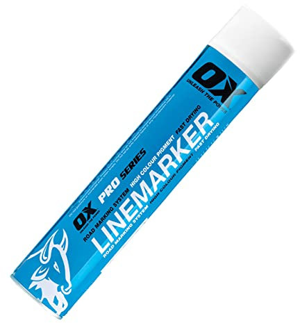 OX 750ML Permanent Line Marker Spray, White