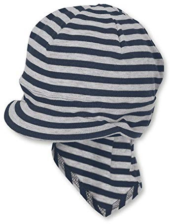 Sterntaler Unisex Baby Piratentuch mit Nackenschutz Mütze, Blau, 49