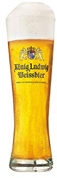 Konig Ludwig Weissbier 0.5L Tall Glass Kaltenberg Germany
