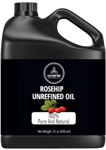 Naturevibe Botanicals Rosehip Oil 946ml | 100% Pure and Natural | Great for Skin Care and Hair Care
