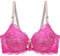 Reggiseno Sexy con Ferretto Imbottito Scollo Profondo Pizzo Coppa Morbida 4-C