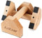 AnExer Liegestützgriffe 2 Holz Parallettes Handstand Griffe für Calisthenics, Push Up Griffe Tragfähigkeit 150 kg, Rutschfeste Push up Bars, Calisthenics Griffe for Festigkeit Ausbildung Yoga(20cm)