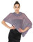 creazioni unique Poncho Coprispalle da Donna Elegante da Cerimonia o Sera - Poncho Donna Estivo e Primaverile in Rete di Viscosa Termica Profumato con Essenza di Fiore di Ciliegio(Lilla Melange)