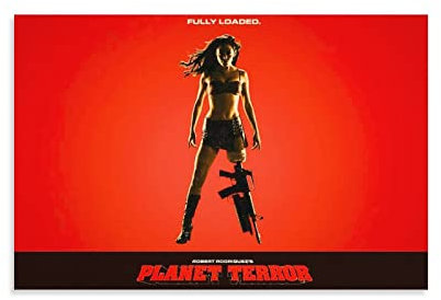 Planet Terror Benutzerdefiniertes Poster, Wandkunst, Poster, Filmposter, Poster, dekoratives Gemälde, Leinwand, Wandkunst, Wohnzimmer, Poster, Schlafzimmer, Gemälde, 20 x 30 cm