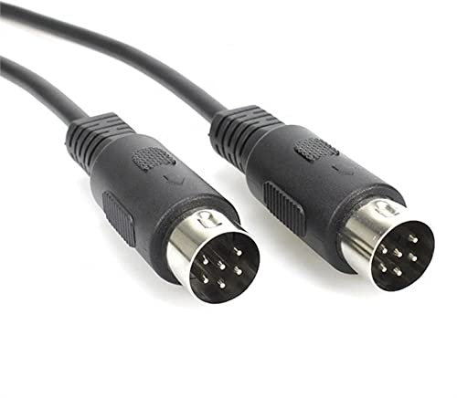 Câble de mixage 6 broches DIN mâle vers mâle Roland Microvitec pour moniteur BBC Master Electron Commodore 64 C64 1 m