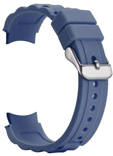 Alienwork Bracelet de Montre Bracelet en Silicone Bleu Marin Silicone Léger Doux Imperméable