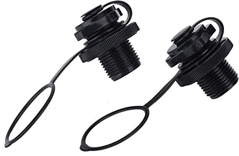 Válvula Boston, 2 Pcs Válvula de Bote Inflable Tapón de Colchón de Aire de Inflado Unidireccional Tapones de Aire en Espiral para Bote de Goma, Colchones de Aire para Piscina