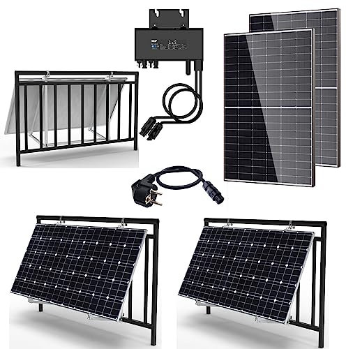 Balkon Kraftwerk Modul 600W NEP Solar Set Solaranlage Micro Wechselrichter WiFi, Microinverter:2x 380_NEP600
