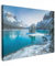 MuchoWow© Leinwandbild 80x60 cm Dekoration Wohnzimmer Bilder Aufhängen Wall Decoration Living Room Wohnungs Deko Moderne Bild Natur - Landschaft - Schnee - Winter - Wasser - Berg