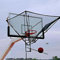 Basketball Rebounder Rücklaufsystem Hängende schwarze Basketball-Schuss-Trainingshilfe, Einfach einzurichtende Basketball-Schussrückgabevorrichtung aus Metall, 180° drehbares Schießübungs-Basketball-R