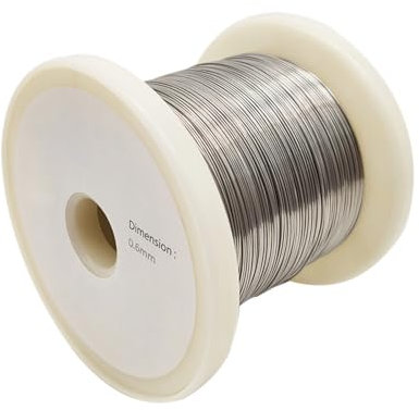 DryiC Filo Nichel Cromo di Nicromo Bobina Nichrome Nichelcromo Filo Tondo per L'ingegneria Meccanica, Lunghezza 10 Metri,Diameter:0.6mm