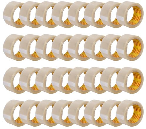 nekko 36 Rollen Paketklebeband Transparent- Starke Klebekraft, Kein Einreißen, Leises Abrollen - Packband Verpackungsband - 50mm x 66m Klebeband