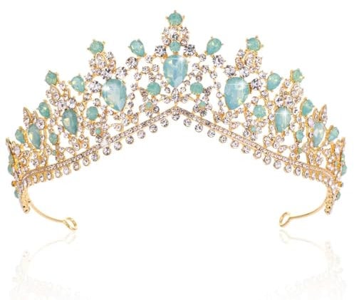 Kamirola - Königin Krone und Tiara Prinzessin Krone für Frauen und Mädchen Kristall Stirnbänder für Braut, Hochzeit, Gothic, Halloween, Kostüme, für Frauen, Abschlussball, Weihnachten, Halloween,