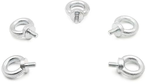 Ringschraube M14 5 Stück - Ringschrauben mit verzinktem Gewinde - Augenschraube Verzinkte Ausführung Legierter Stahl - Ösenschraube - Transportöse