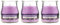 Pack de 3 Velas Aromáticas en Vaso de Yogurt de Cristal Reciclable - 24h de Duración，Cera Vegetal Perfumada, Fabricadas en España, 7x6cm (Lavanda Spa)