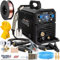 Spartus EasyMIG 217 LCD Dual Pulse - Saldatrice a Filo Continuo con Gas da 200 A - Doppio Pulsato e Sinergia - MIG/MAG, MMA, TIG Lift, Filo Animato - Induttanza, Saldobrasatura - Set Basic