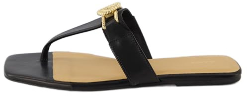 GANT Damen Leder Zehentreter Schlappen Palmsea schwarz (schwarz, EU Schuhgrößensystem, Erwachsene, Damen, Numerisch, M, 41)