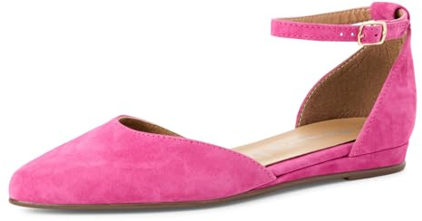 Tamaris Damen Klassische Ballerinas, Frauen Flats,Comfort Lining,TOUCHit-Fußbett,Slip-ons,klassisch elegant,Ballerinen,PINK,37 EU