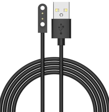 MJXYXCDH 5W Magnétique Montres Connectées Chargeur Câble pour Smartwatch, USB Magnétique 2 broches 4mm Montre Intelligente Câble pour YAMAY Xiaomi Haylou