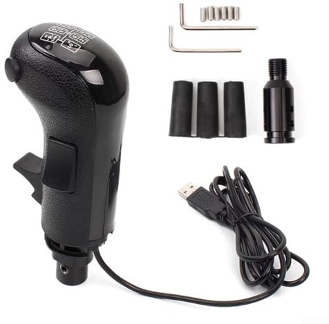 USB Gaming Shift Knob, For Logitech G29 G27 G25 G923, Gear Simulator Gear Knob Racing Shifter