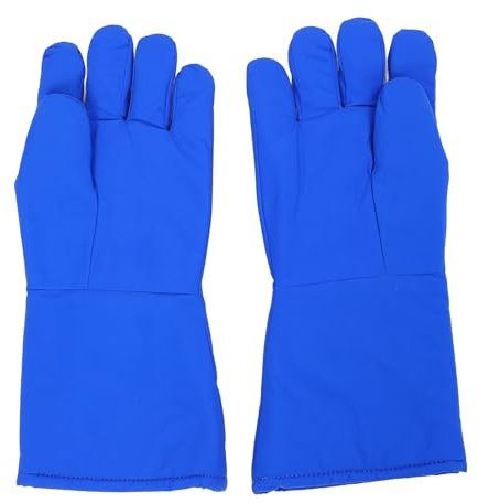 Yanmis Kryo-Handschuhe, Niedertemperatur-LN2-Schutzhandschuhe für Flüssigen Stickstoff, Trockeneis, Kühllagerung, Weiche, Bequeme und Atmungsaktive Sicherheits-Gefrorene Handschuhe