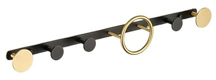 Perchero De Pared Creativo Moderno, Ganchos De Capa De Latón Cepillado, Ganchos De Pared De Decoración Del Hogar, Hay 3/4/5/6/7 Ganchos Adecuados Para Entrada, Sala De Estar, Dormitorio, Baño(52cm/20.