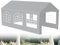 XMTECH Partyzelt Pavillon 3x6 m wasserdicht UV-Schutz 50+ mit herausnehmbaren Seitenteilen, Gartenpavillon Hochzeitszelt 18m² mit PE-Plane, stabil & wetterfest – Grau
