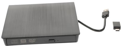 VILLCASE CD DVD Externe USB Brûleur DVD RW Portable Noir pour PC Et Ordinateurs De Bureau Compatible