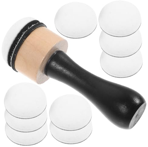 OSALADI Sponge Stamp and Painting Sponge Stamper Set 1 Wooden Handle and for Diy Art Drawing Supplies and Craft Painting Tools for Artists