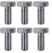 Set di 6 dadi di bloccaggio per chitarra elettrica e viti di regolazione tremolo per Floyd Rose (cromato)